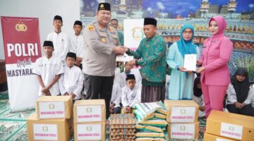 Kapolres Pasuruan Berikan Bantuan kepada Anak Yatim di Yayasan Al-Muttaqin