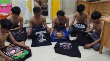 9 Remaja Diamankan Polsek Waru Aksi Gangster di Sidoarjo Berakhir